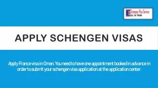 Apply Schengen Visas