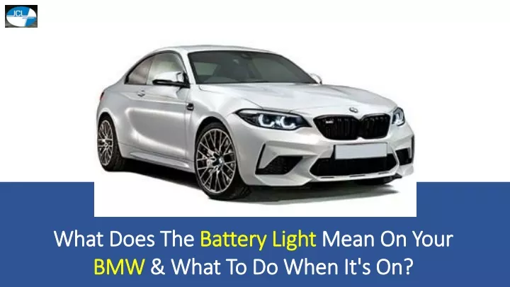 what does the battery light mean on your bmw what