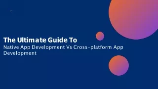 the ultimate guide to native app development