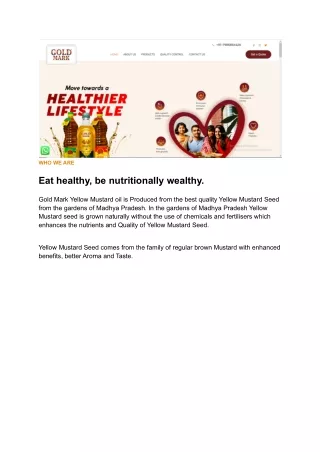 Gold Mark Products Oil best and healthy oil in your family