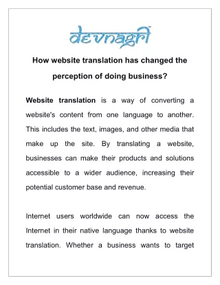 how website translation has changed the