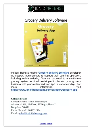 grocery delivery software grocery delivery