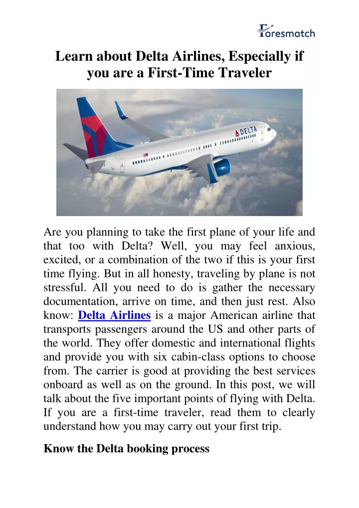 learn about delta airlines especially
