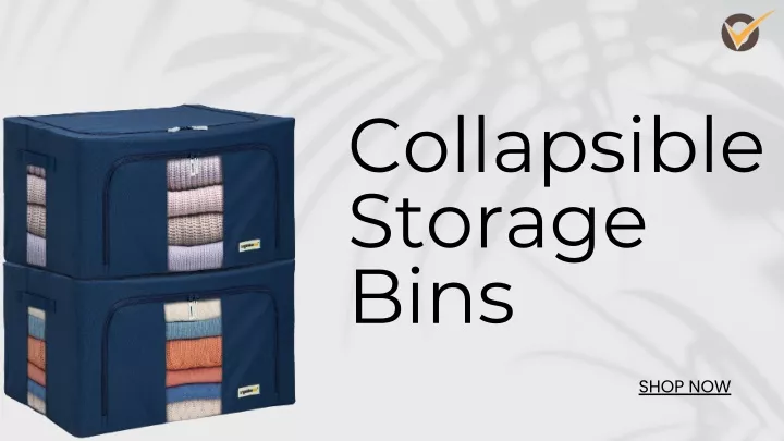 collapsible storage bins