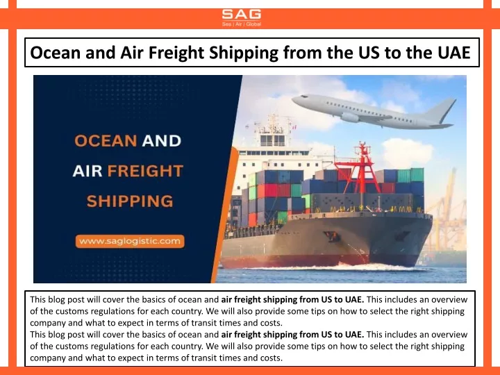 ocean and air freight shipping from