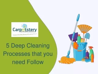 5 Deep Cleaning process that you need Follow