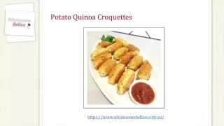 Potato Quinoa Croquettes