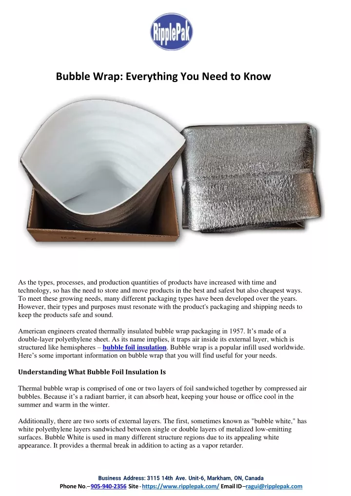 bubble wrap everything you need to know