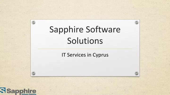 sapphire software solutions