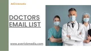 doctors email list