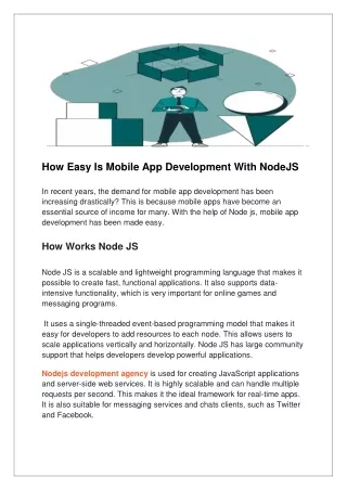 how easy is mobile app development with nodejs