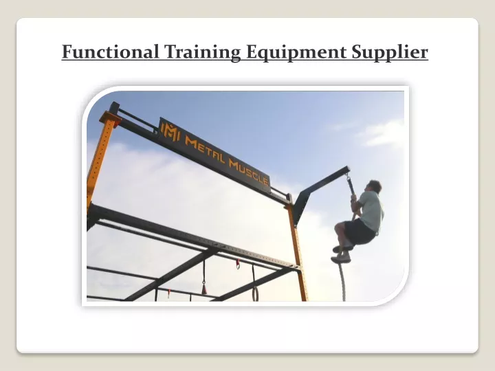 functional training equipment supplier