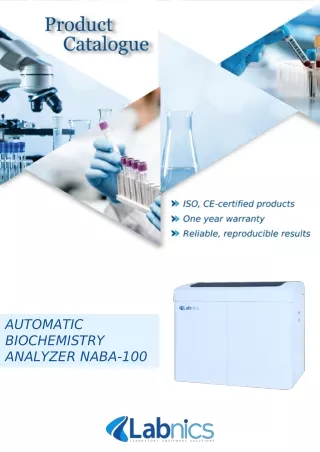 automatic biochemistry analyzer naba 100