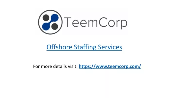 offshore staffing services