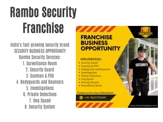 rambo security franchise