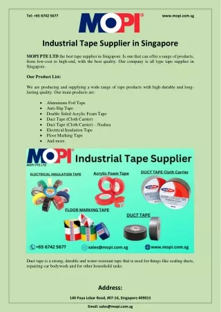 Type of Industrial Tapes for Corporate Uses