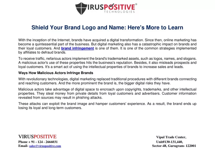 shield your brand logo and name here s more
