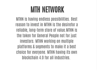 mth network mthn is having endless possibilities