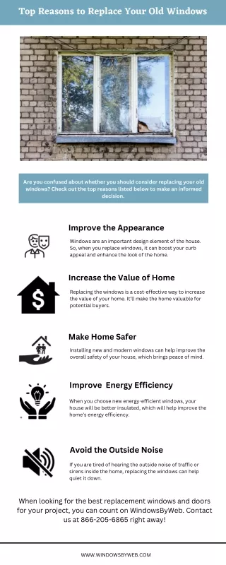 top reasons to replace your old windows