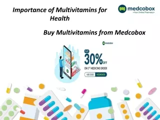Importance of taking Multivitamins on Health