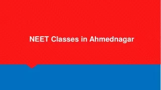 NEET Classes in Ahmednagar