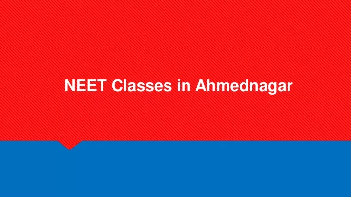 neet classes in ahmednagar