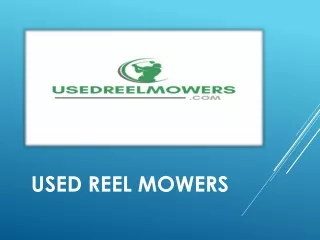 used reel mowers