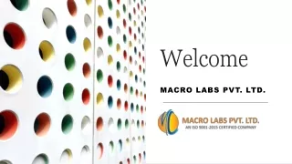 Macro Labs Pvt. Ltd - Pharma Franchise Company