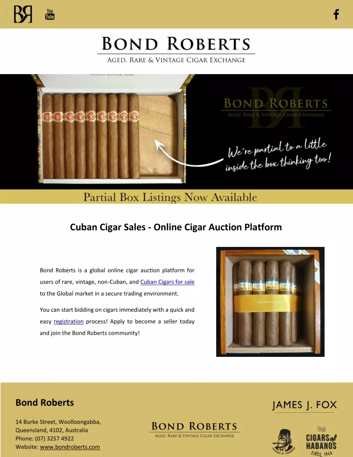 cuban cigar sales online cigar auction platform
