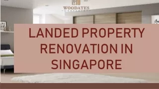 Get The Best Carpentry Services For Landed Property Renovation In Singapore