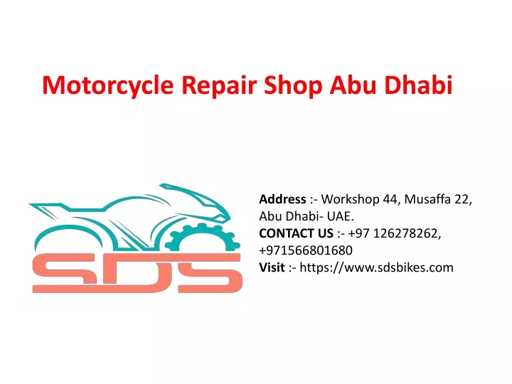 motorcycle repair shop abu dhabi