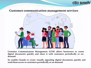 Customer communication management services