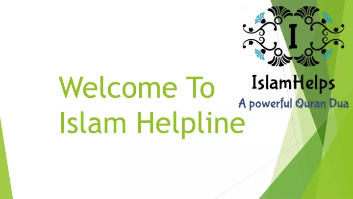 welcome to islam helpline