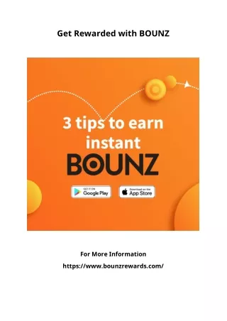 Get Rewarded with BOUNZ