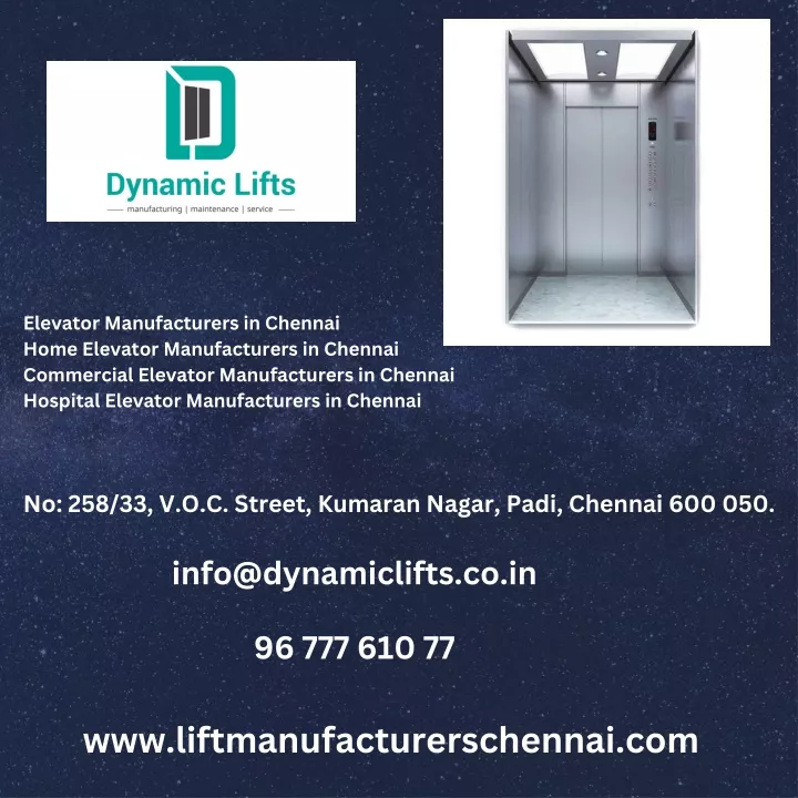 elevator manufacturers in chennai home elevator