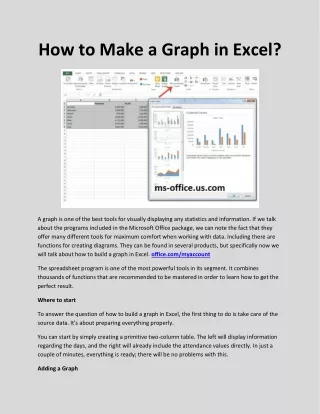 how to make a graph in excel