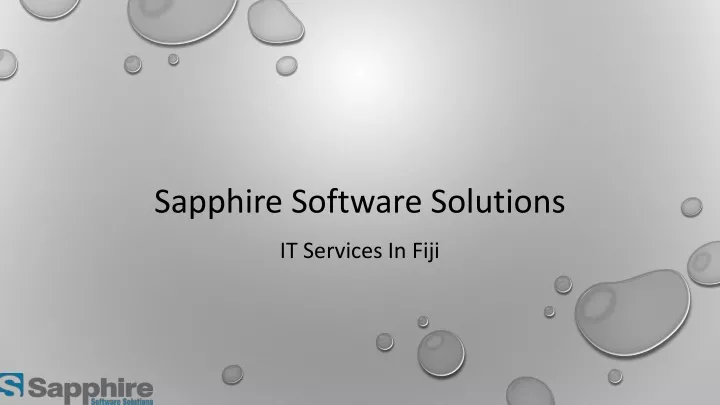 sapphire software solutions