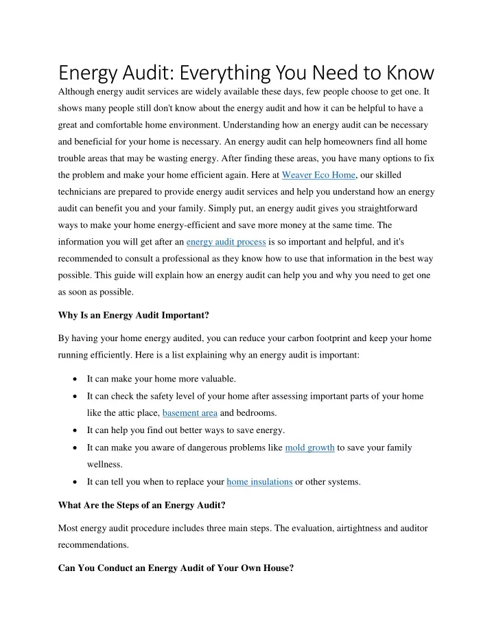 energy audit everything you need to know although