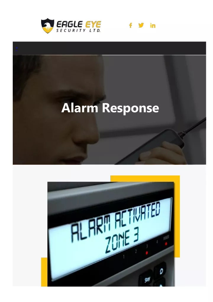 alarm response