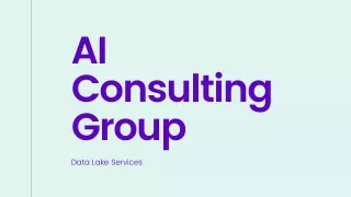 Best Data lake services – AI Consulting Group