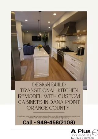 design build transitional kitchen remodel with