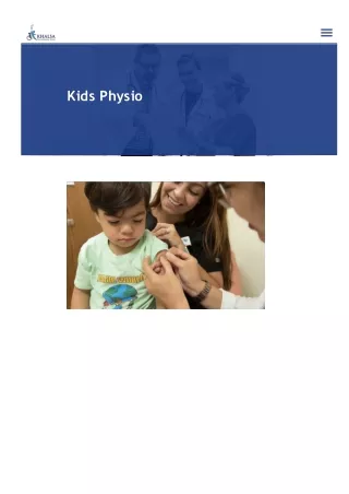 Khalsa Physiotherapy Clinic For Kids Physiotherapy