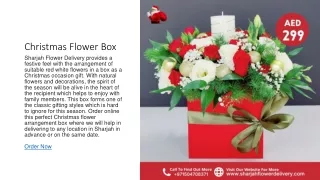 Christmas Flower Box Arrangement