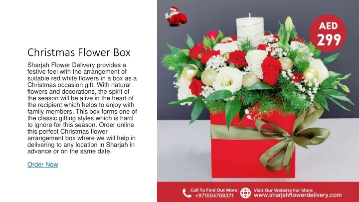 christmas flower box