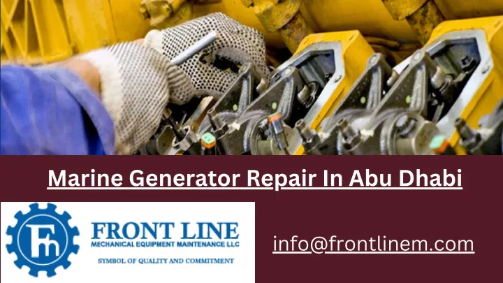 marine generator repair in abu dhabi