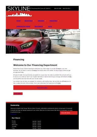 Skyline Auto Group - Used Car Finance