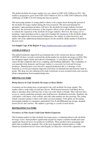the global alcoholic beverages market size
