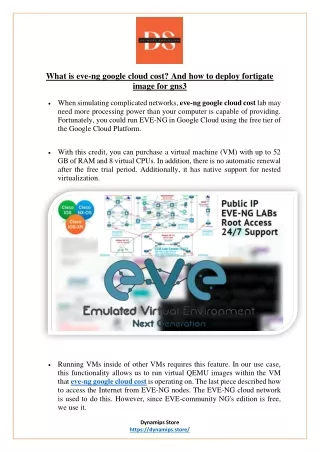 What is eve-ng google cloud cost