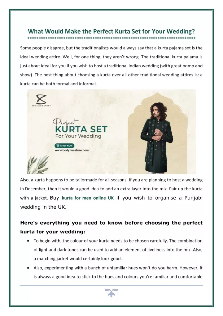 what would make the perfect kurta set for your