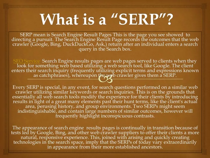 what is a serp